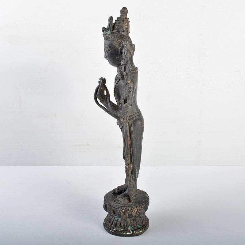 仏教美術　古銅　チベット仏　仏像　置物　M　R4347