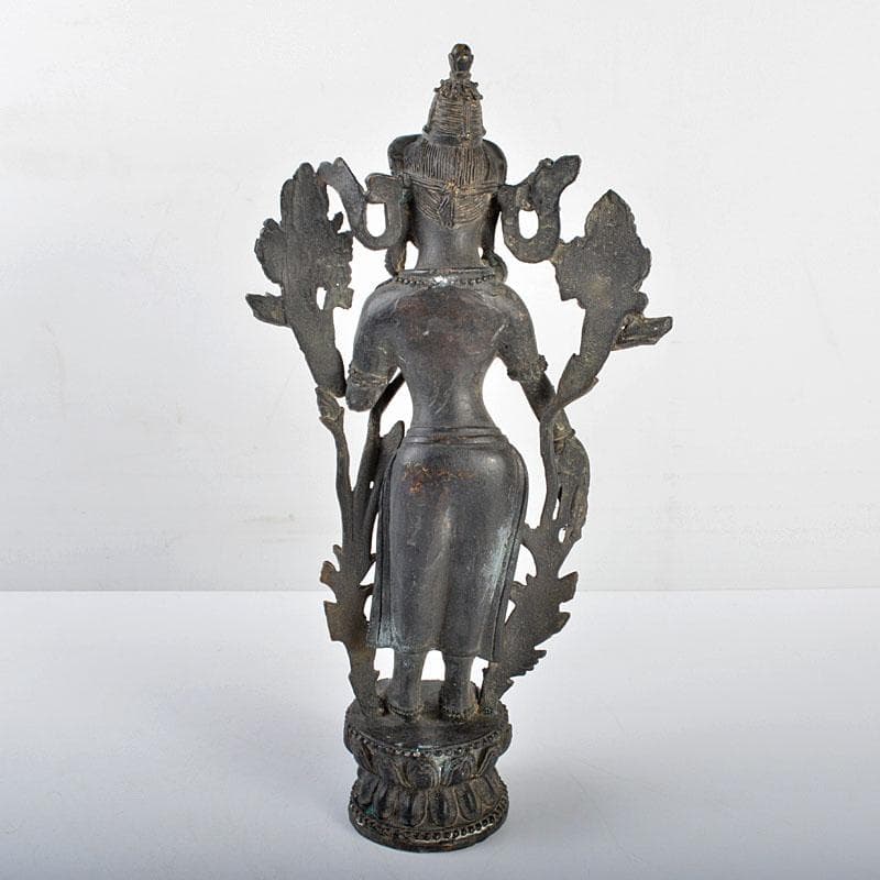 仏教美術　古銅　チベット仏　仏像　置物　M　R4347