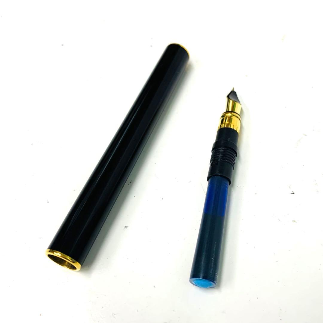 エステーデュポン 18金 万年筆 ゴールド ブラック 0821-S3549h