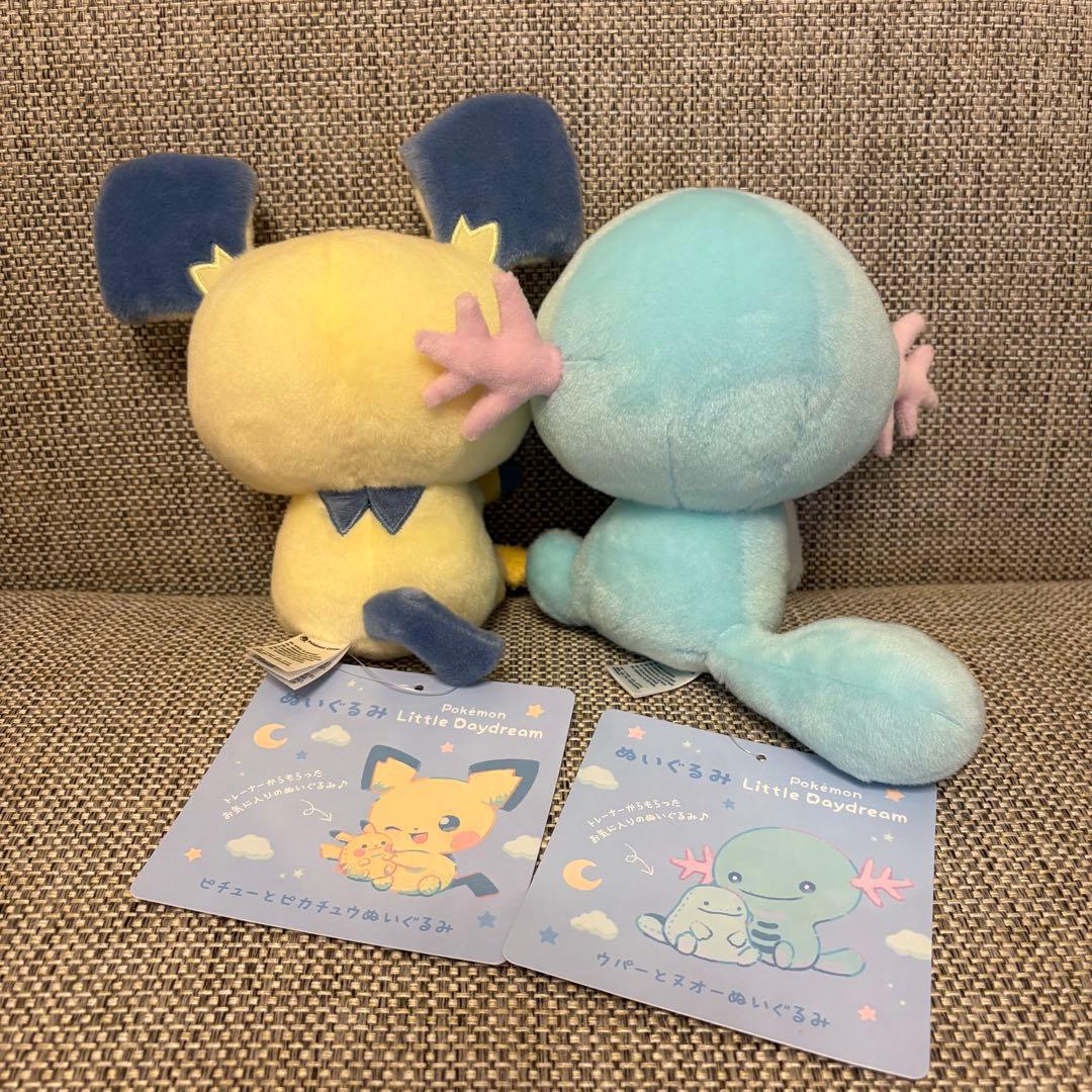 2種 ポケモン Little Daydreamピチュー　ウパー　ぬいぐるみ