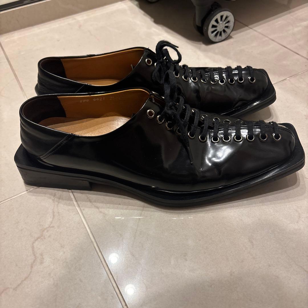 sonshinbal ソンシンバル スクエアトゥ レースアップシューズ