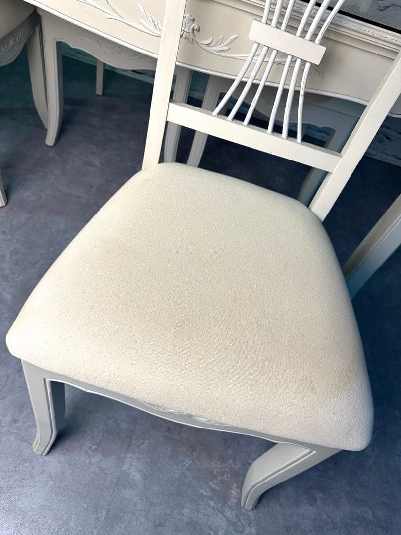 【フランス製】Country Corner ダイニングセット　テーブル＋椅子4脚