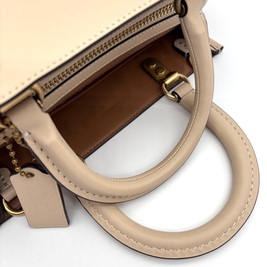 未使用に近い コーチ 2way ローグ トムウェッセルマン リップ柄 バッグ