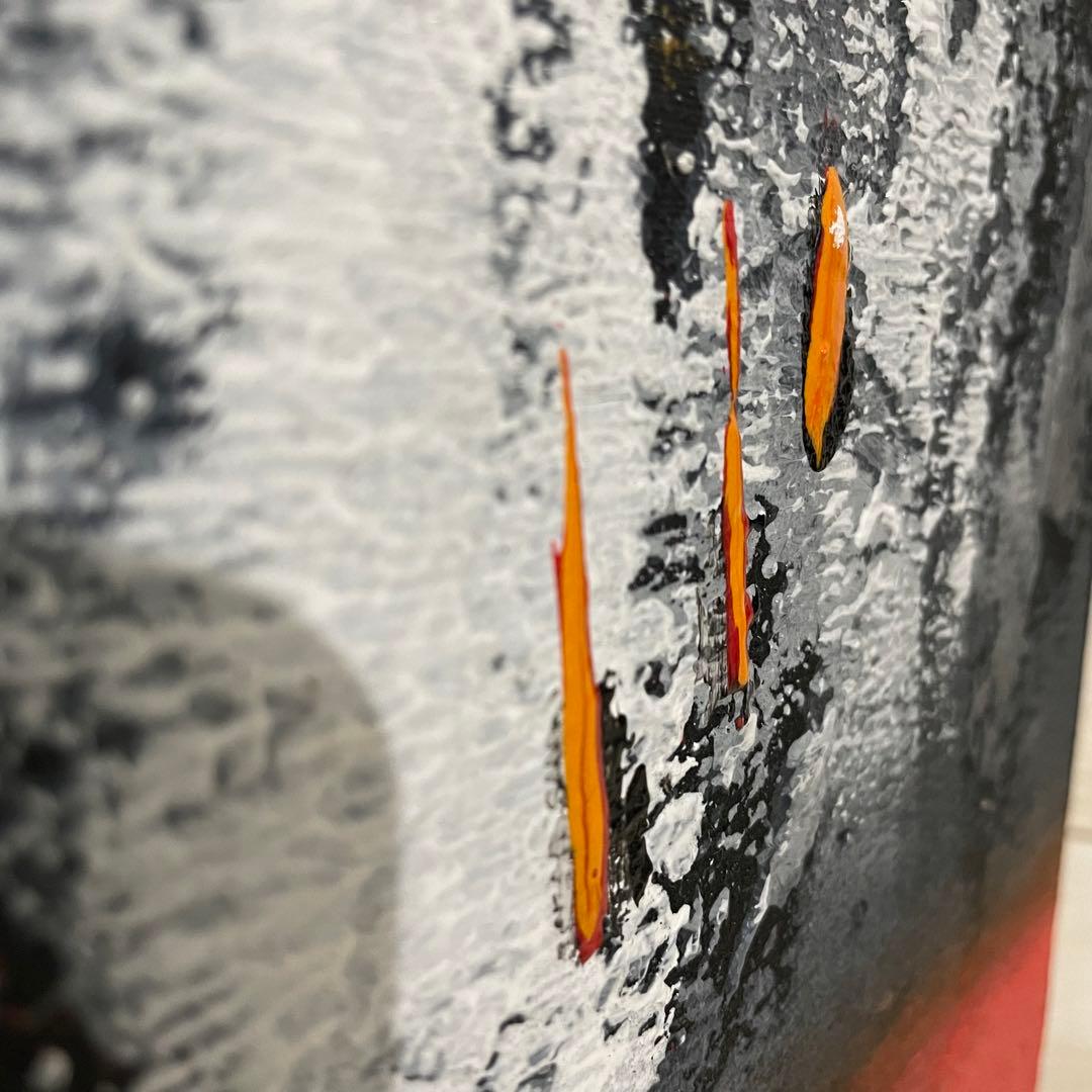 セール　モダンアート　インテリア　抽象画　油絵　アジアン　バリ　2枚