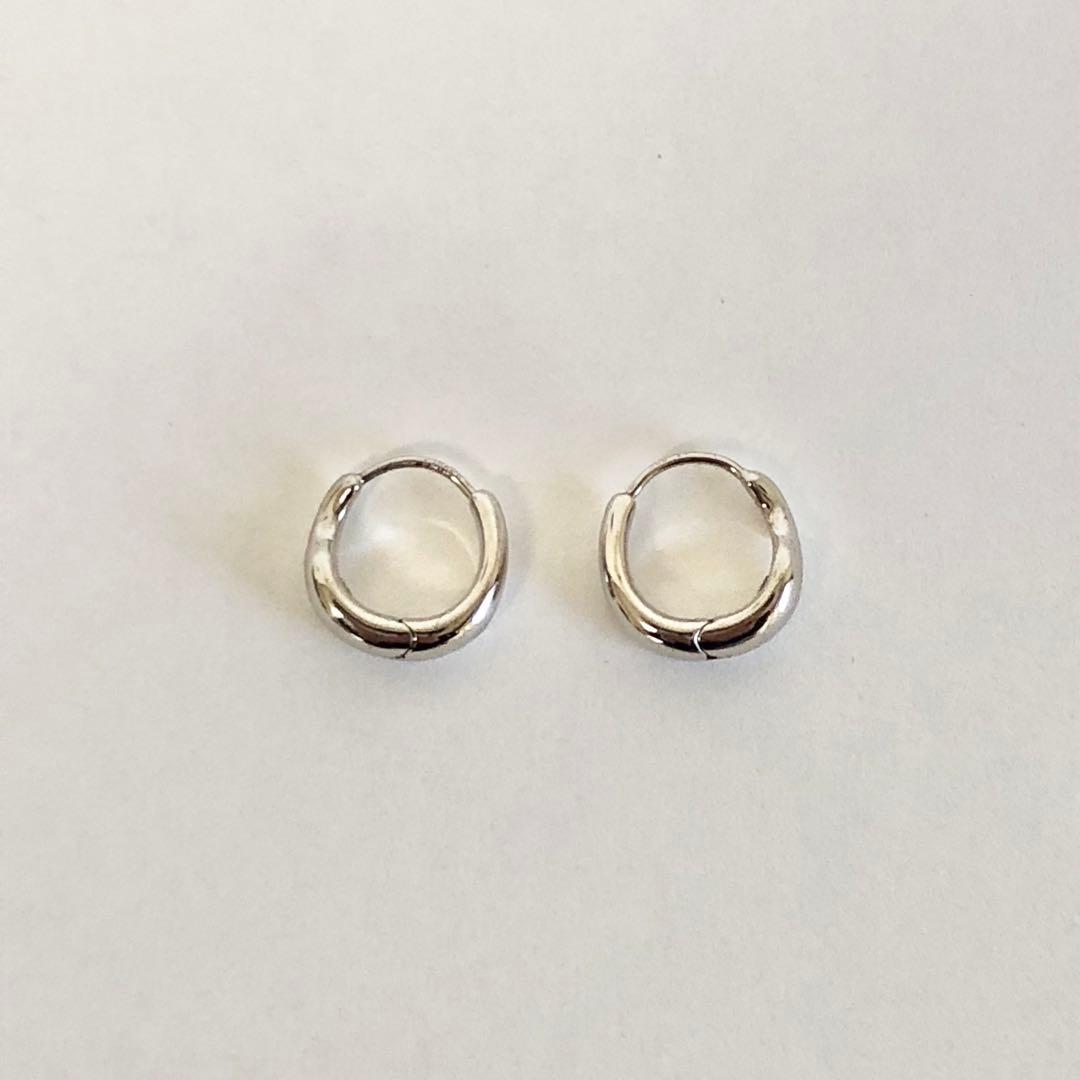 Jouete［スナップピアス］ドロップ SV925+プラチナコーティング F