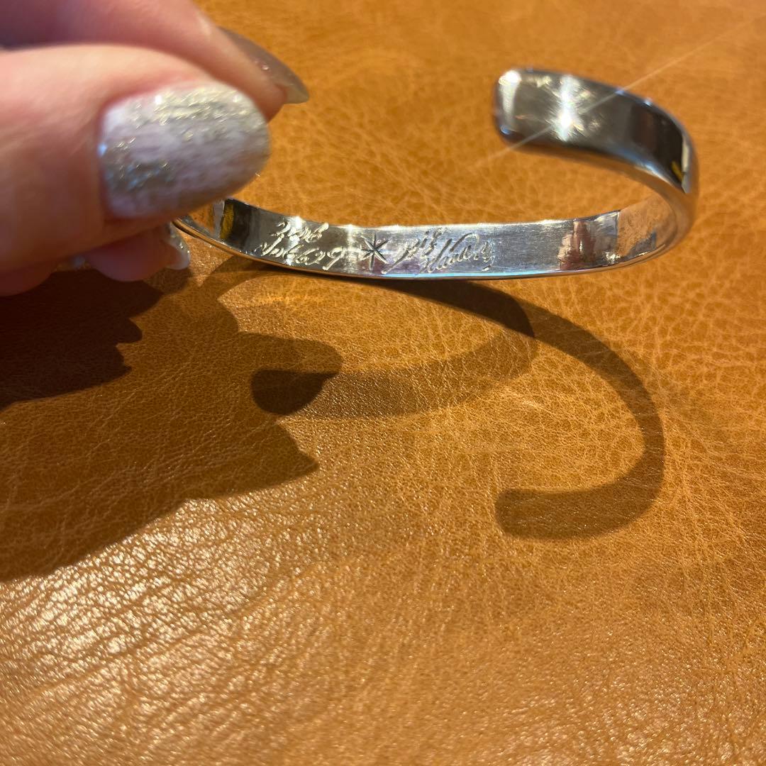 値下げ！美品 BIGHAND バングル ニューサン ワイド SV925 K18