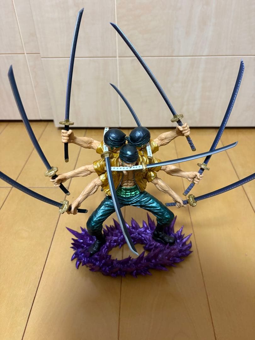 【箱あり】ワンピース 一番くじ 魂郷示像　ゾロ(ラストワン)　ミホーク　リューマ