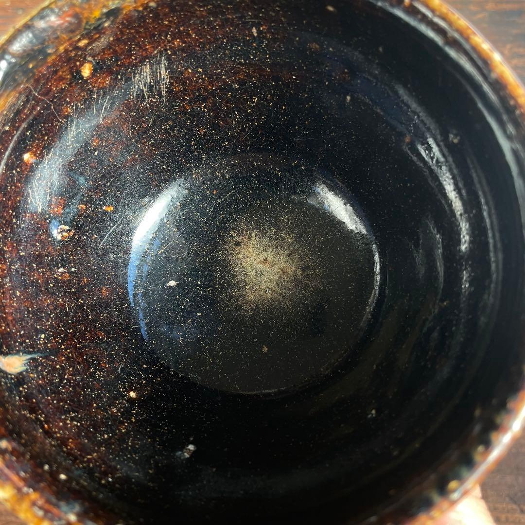 古瀬戸 古美濃 天目茶碗 江戸時代 骨董 古美術 茶道具 発掘品