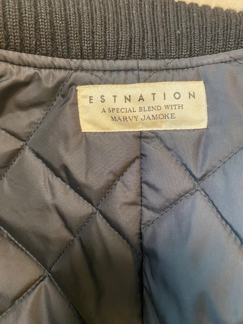 ESTNATION ×MARVY JAMOKE　牛革レザー スタジャン Sサイズ