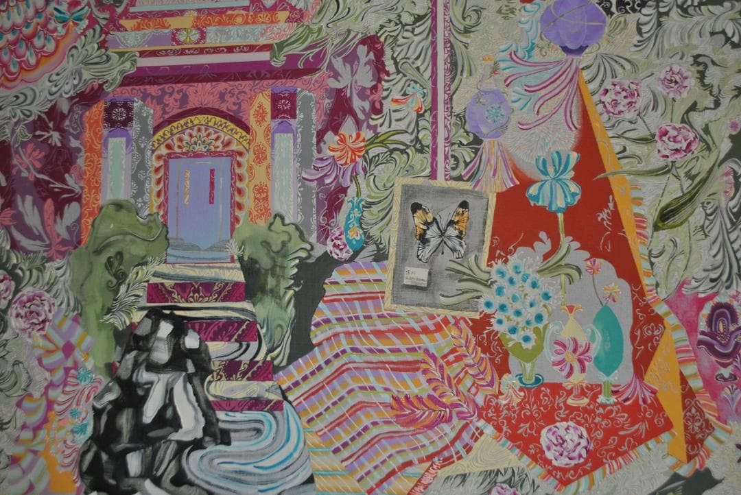 水野里奈　Rina Mizuno 油彩作品「楼閣まで」2015年　F40 真作