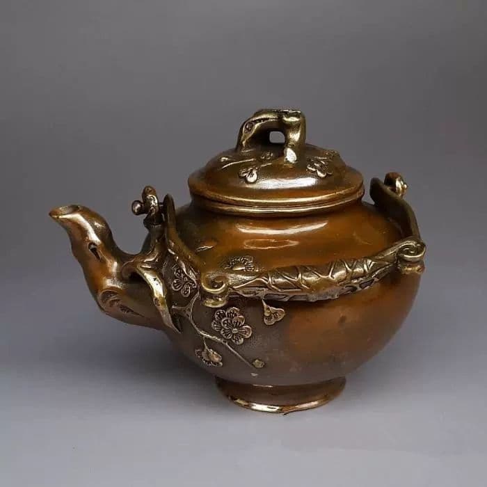 銅器 梅花壺 水筒 茶器 装飾品 工芸品 置物