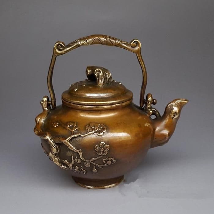 銅器 梅花壺 水筒 茶器 装飾品 工芸品 置物