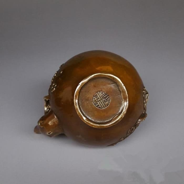 銅器 梅花壺 水筒 茶器 装飾品 工芸品 置物