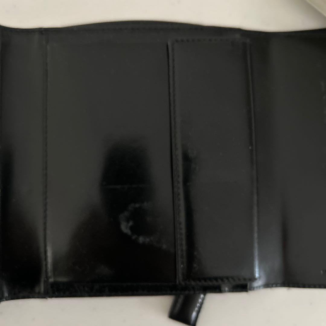 【未使用難あり】PRADA 三つ折り財布 ブラック
