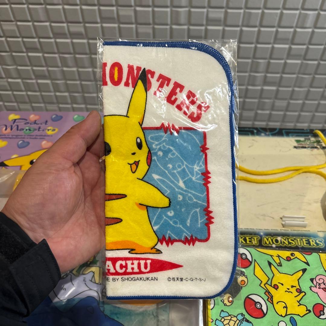 初代　ポケモングッズ　タオル　ハンカチ　ビーチバック　スプーン　黒板