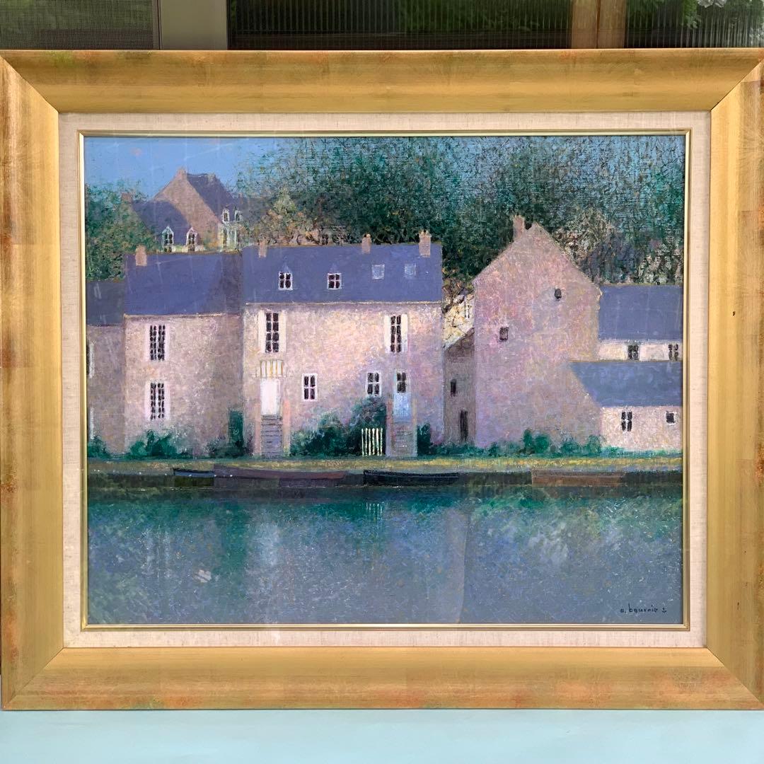 アンドレ・ブーリエ 油彩画 「アラージュの道」60cm×49cm