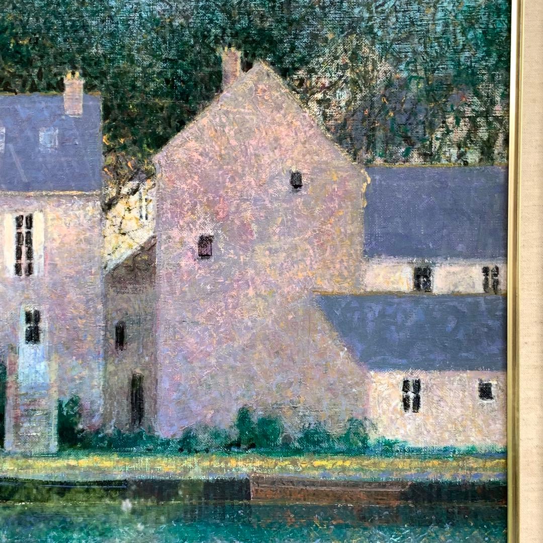 アンドレ・ブーリエ 油彩画 「アラージュの道」60cm×49cm