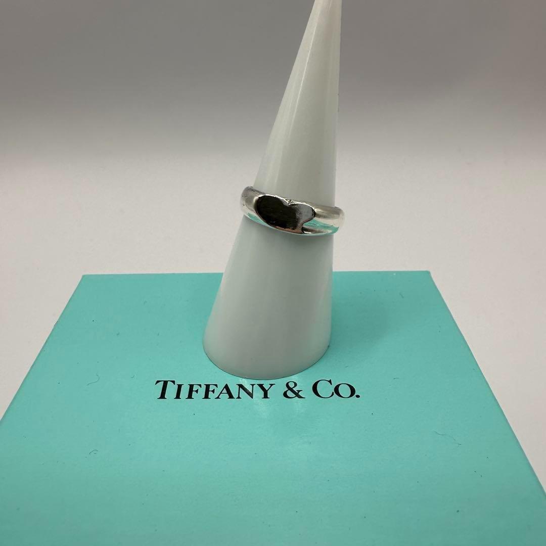 オールド ティファニー 925リング ハートモチーフ 約12号 シンプルデザイン