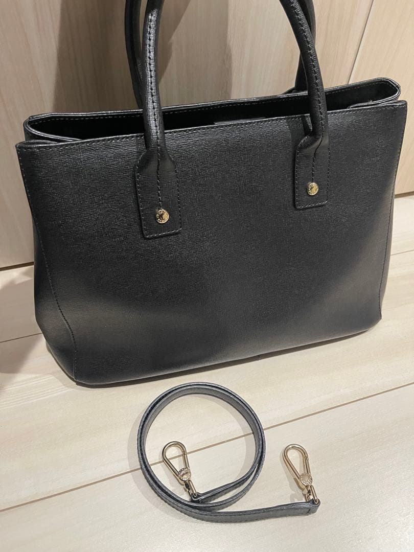 美品 FURLA 2way ショルダーバッグ ハンドバッグ トートバッグ 大容量