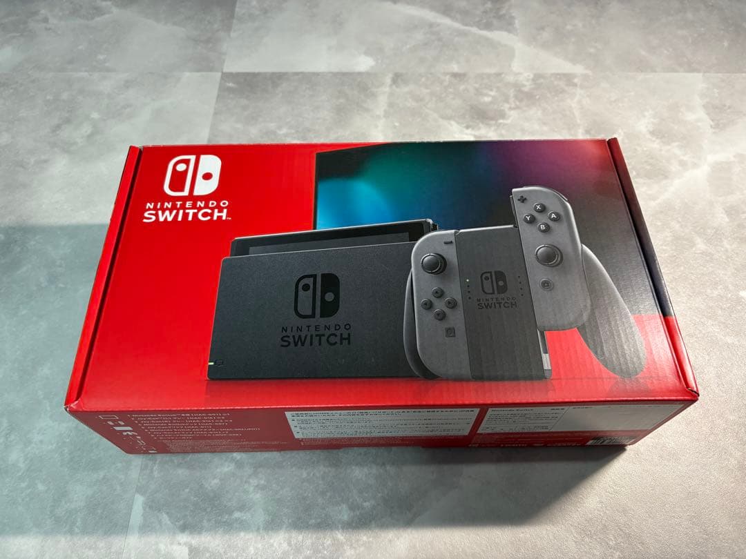 Nintendo Switch グレー 本体 箱・付属品あり (HDMIのみ無)
