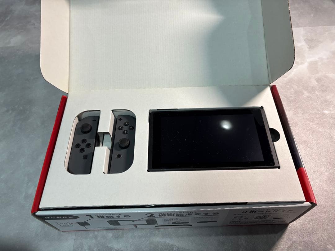 Nintendo Switch グレー 本体 箱・付属品あり (HDMIのみ無)