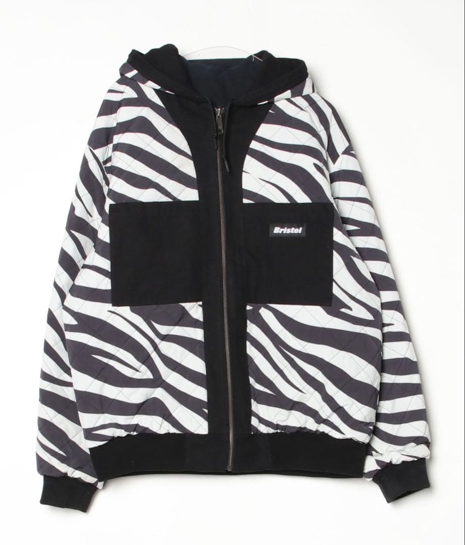 Bristol ゼブラ柄 フード付きジャケット L