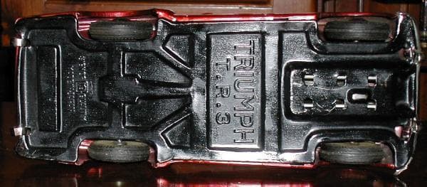 ☆ブリキ☆1950年代、BANDAI TRIUMPH TR3 レッド