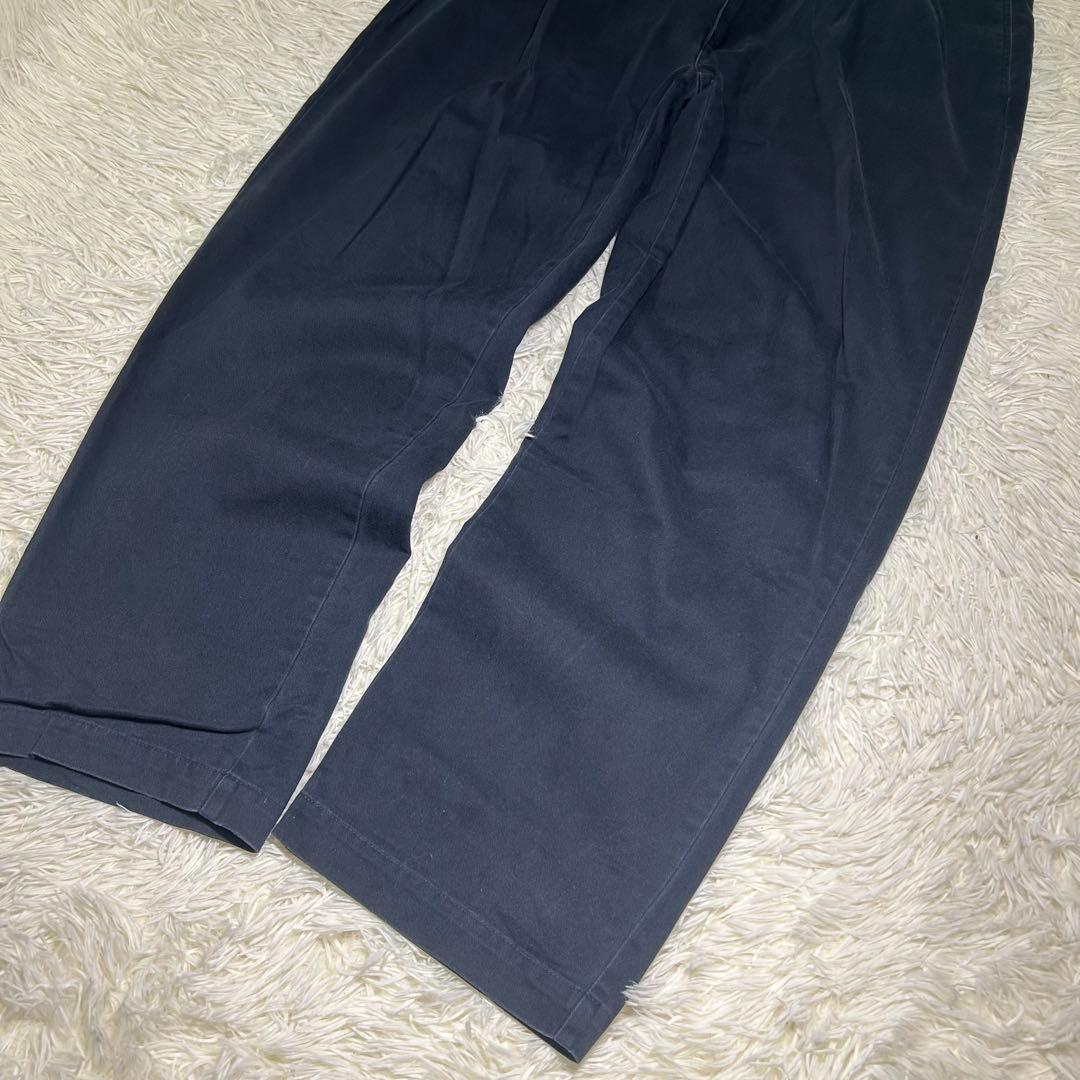90s　ポロラルフローレン　ポロチノ　チノパン　USA製　ネイビー　W40