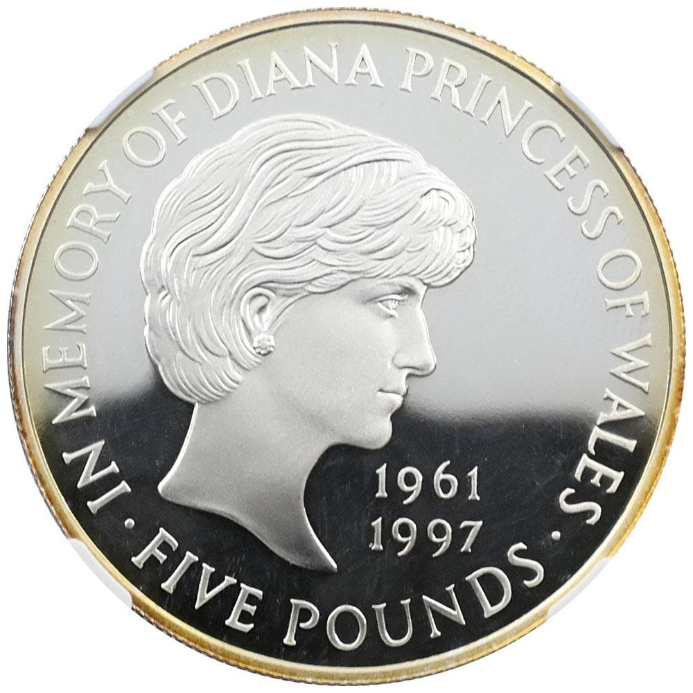 1999年 ダイアナ妃 5ポンド 銀貨  NGC PF67UC 043