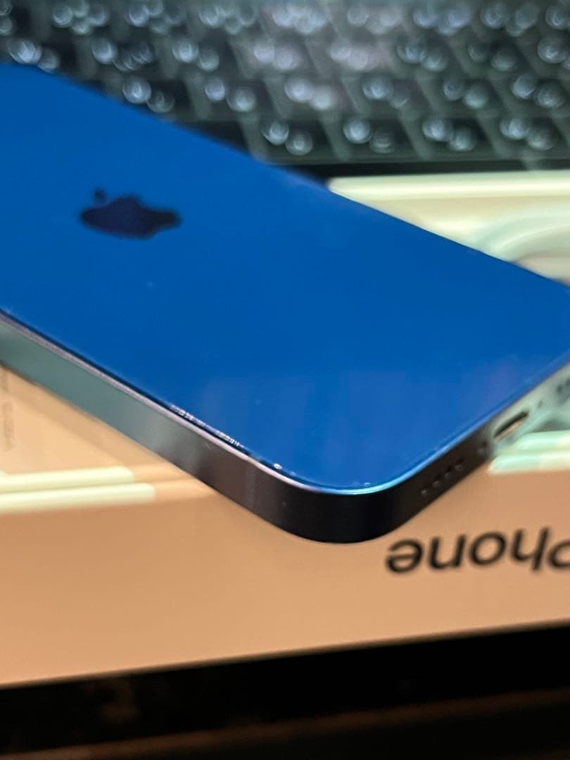 【概ね美品】 Apple iPhone 12 ブルー 本体 箱付き＋付属品多数有