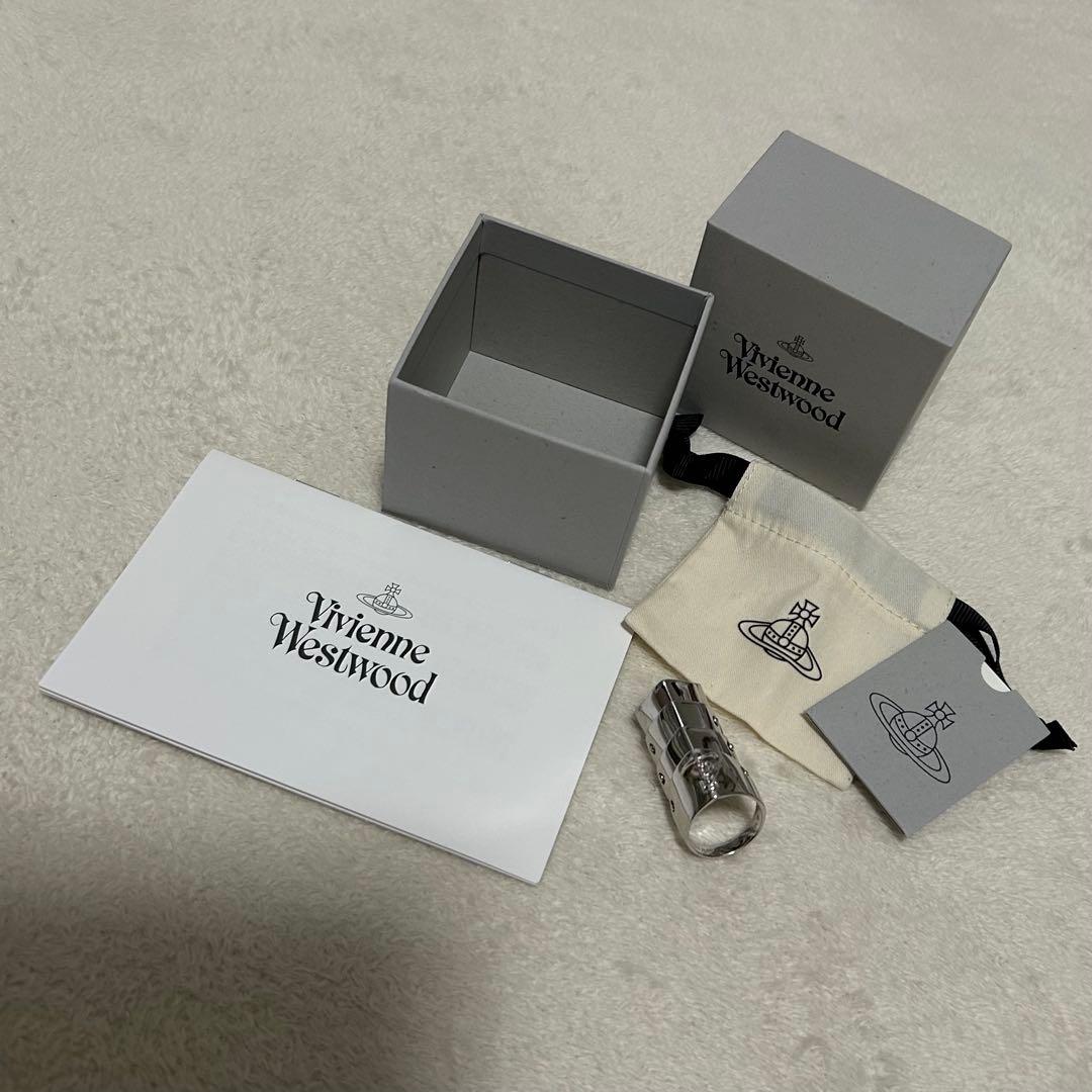 金*目様 ヴィヴィアンウエストウッド アーマーリング ガンメタル　Mサイズ