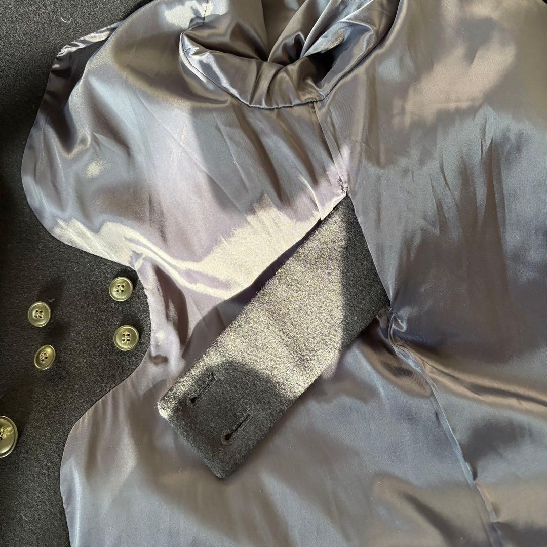 北欧暮らしの道具店　3WAYアレンジ襟のかろやかチェスターコート　F ネイビー