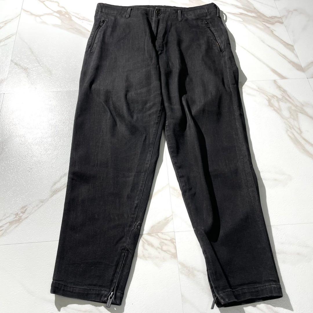 美品 22AW⭐️ヨウジヤマモトプールオム デニム サルエルパンツ ブラック