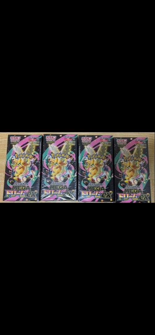 ポケモンカード MEGAドリームex 4BOX シュリンク付き