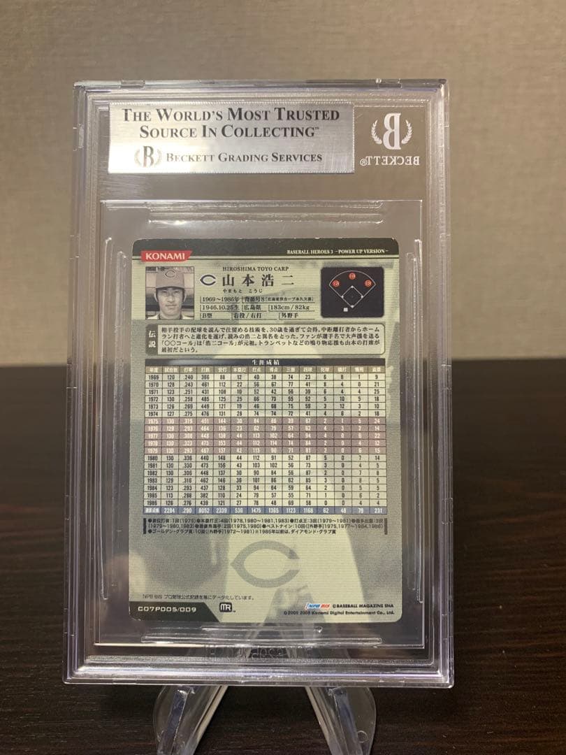 ベースボールヒーローズ3 NSP 山本浩二　BGS8.5点