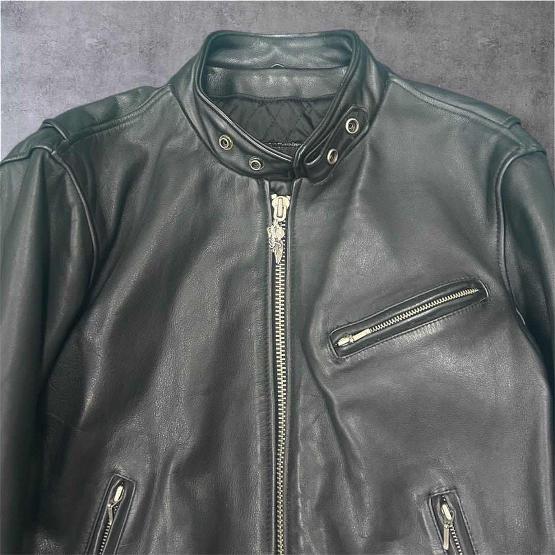 ハーレーダビッドソン シングルライダースレザージャケット M 牛革