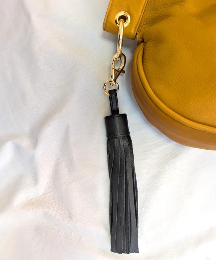 ヴィヴィアンウエストウッド ハンドバッグ フリンジ付き レザー キャメル