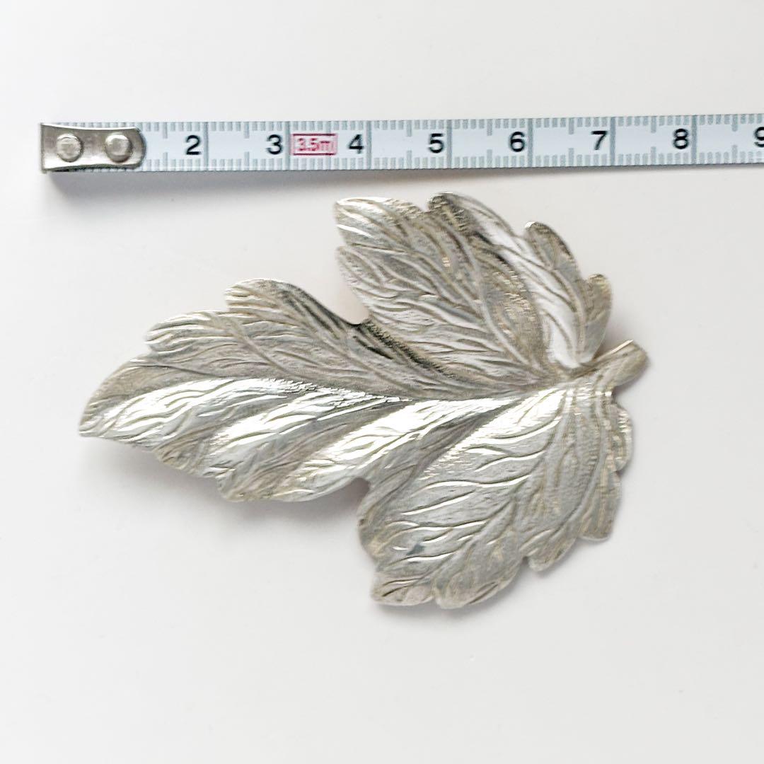 極美品★希少 大サイズ ティファニー リーフ 葉 モチーフ ブローチ SV925