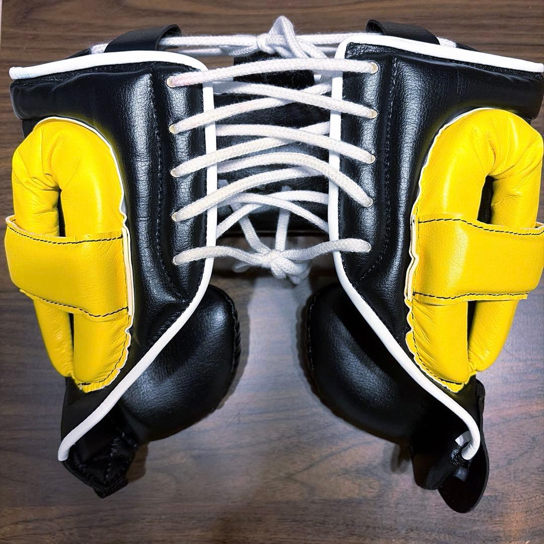 Winning ヘッドギア ブラック/イエロー Mサイズ