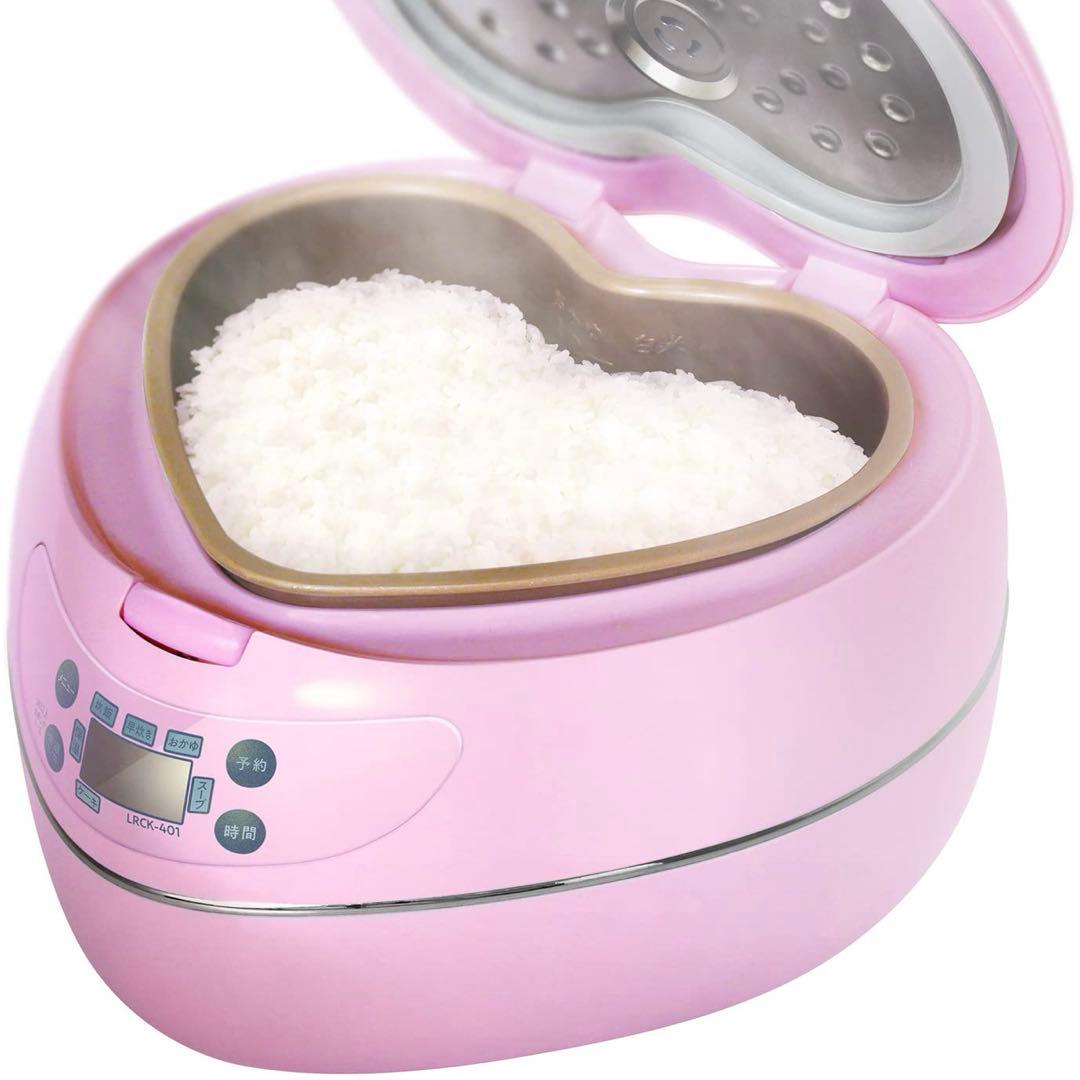 ハート型ピンク炊飯器　3.5合