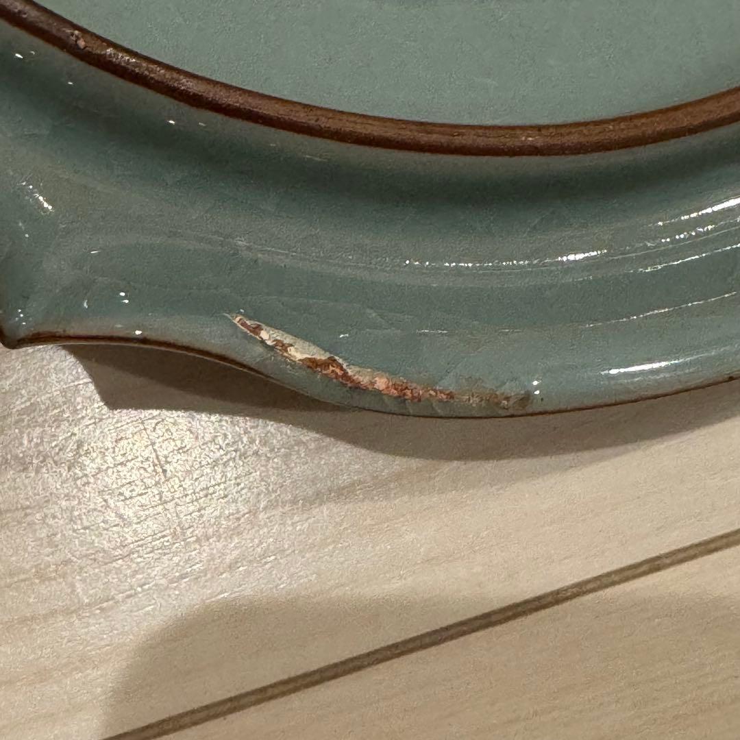 青磁 飾り壺小野卓