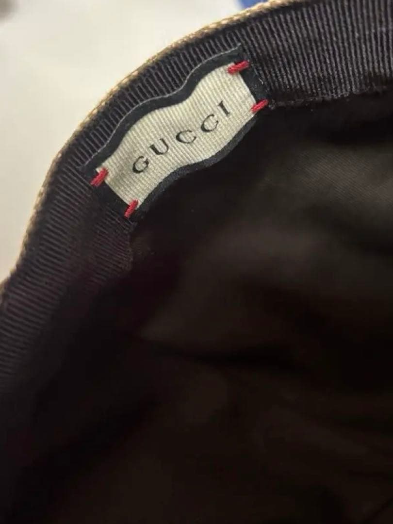 Gucci GGパターン キャップ ベージュ