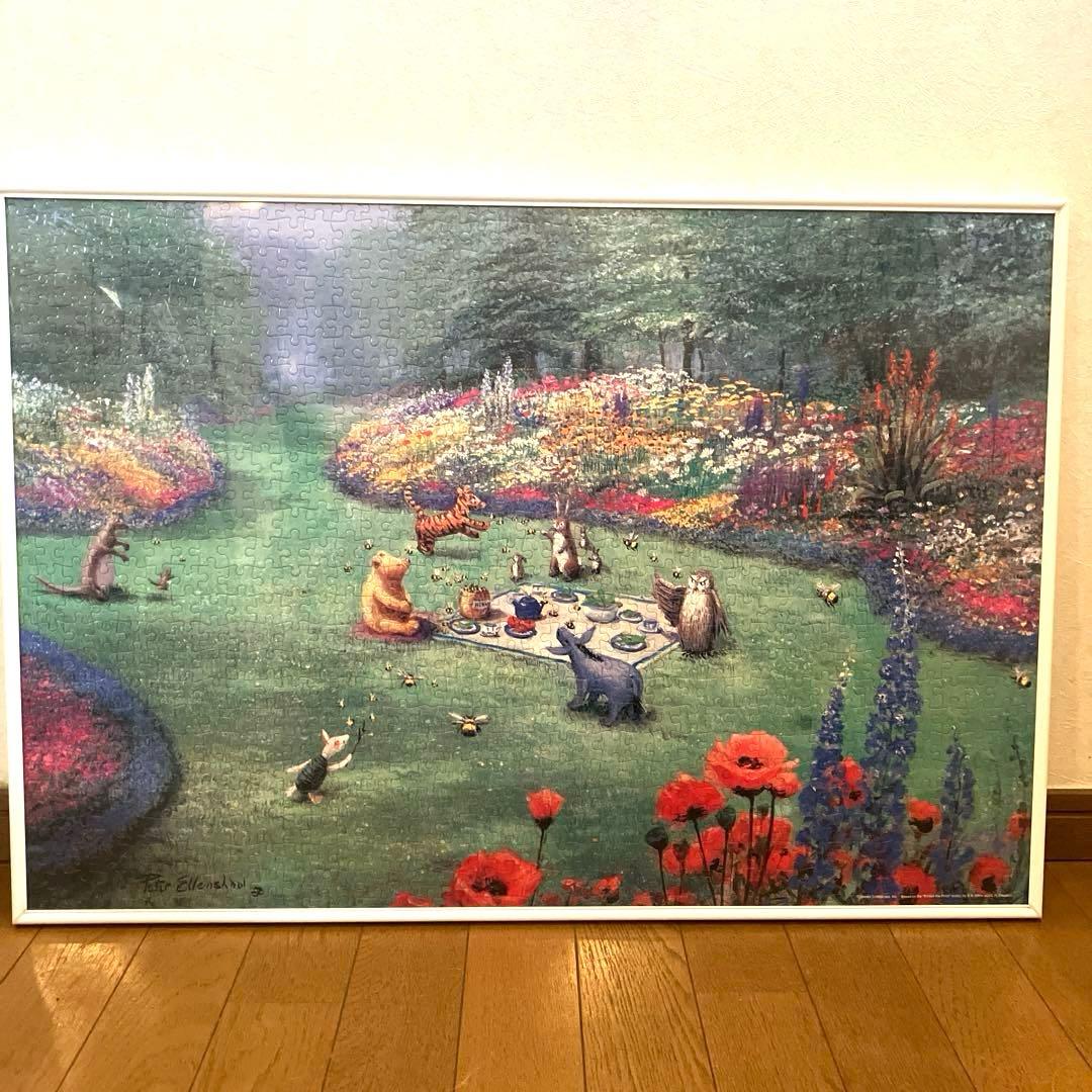 クマのプーさん ピーター•エレンショー ジグソーパズル 1000ピース 額付き