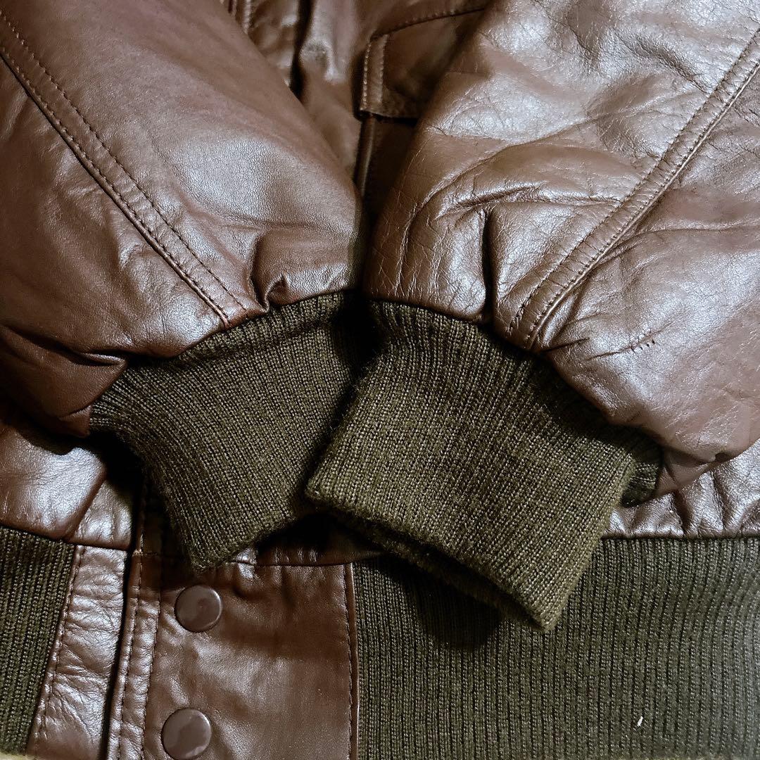 美品 MARQUIS マーキス G-1タイプ フライトジャケット 茶 Lサイズ