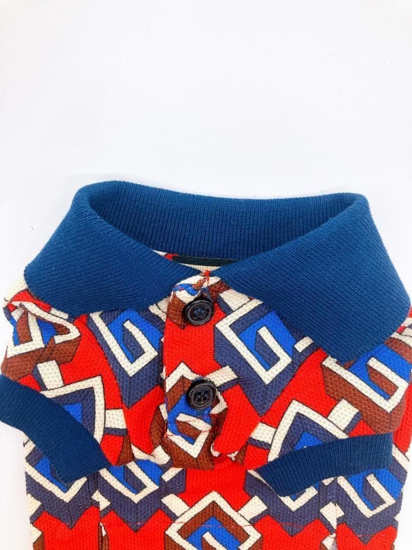 GUCCI コットン100% 総柄 ドッグウェア 犬用 表記サイズ XXS