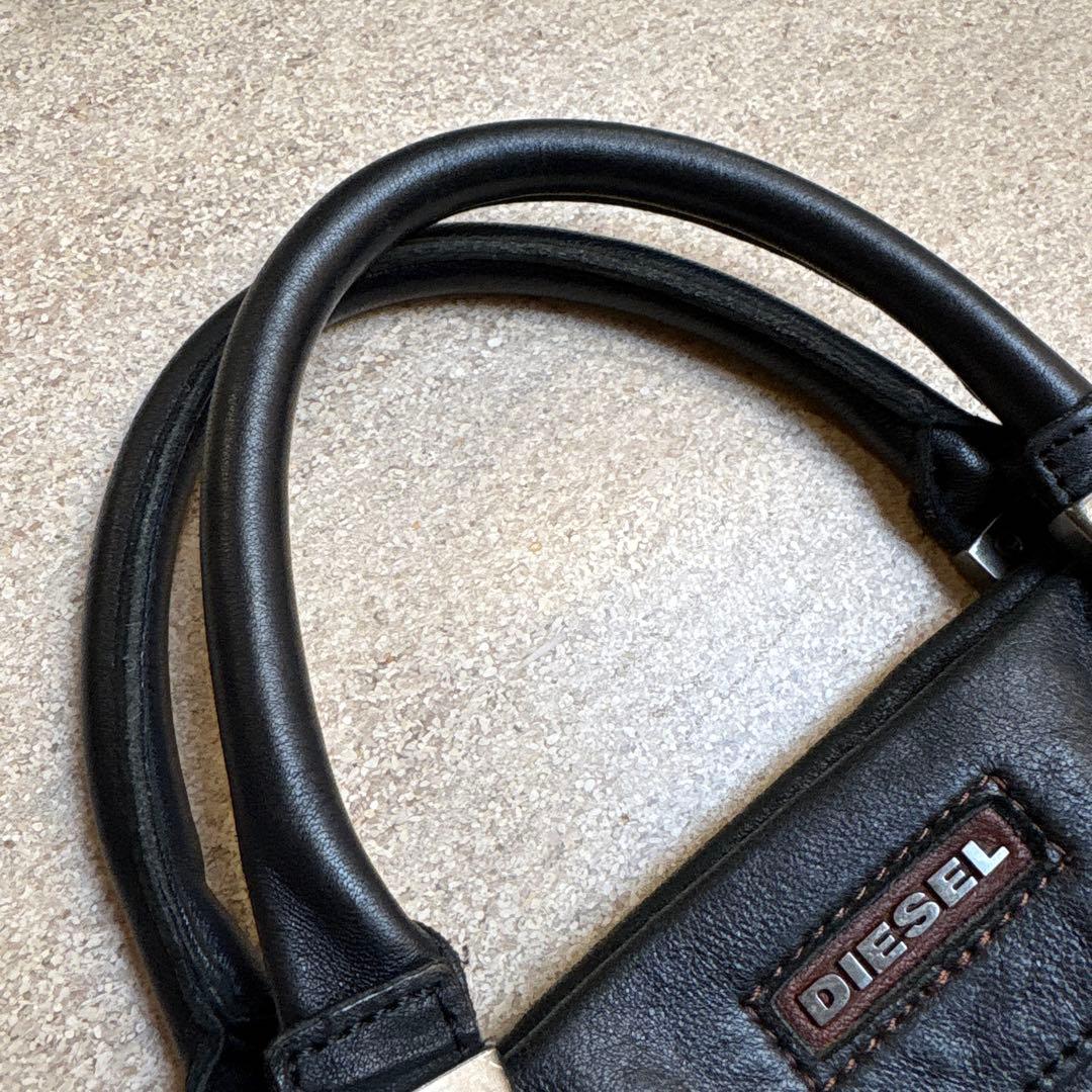 DIESEL ディーゼル　ハンドバック 　ショルダーバック　レザー　黒