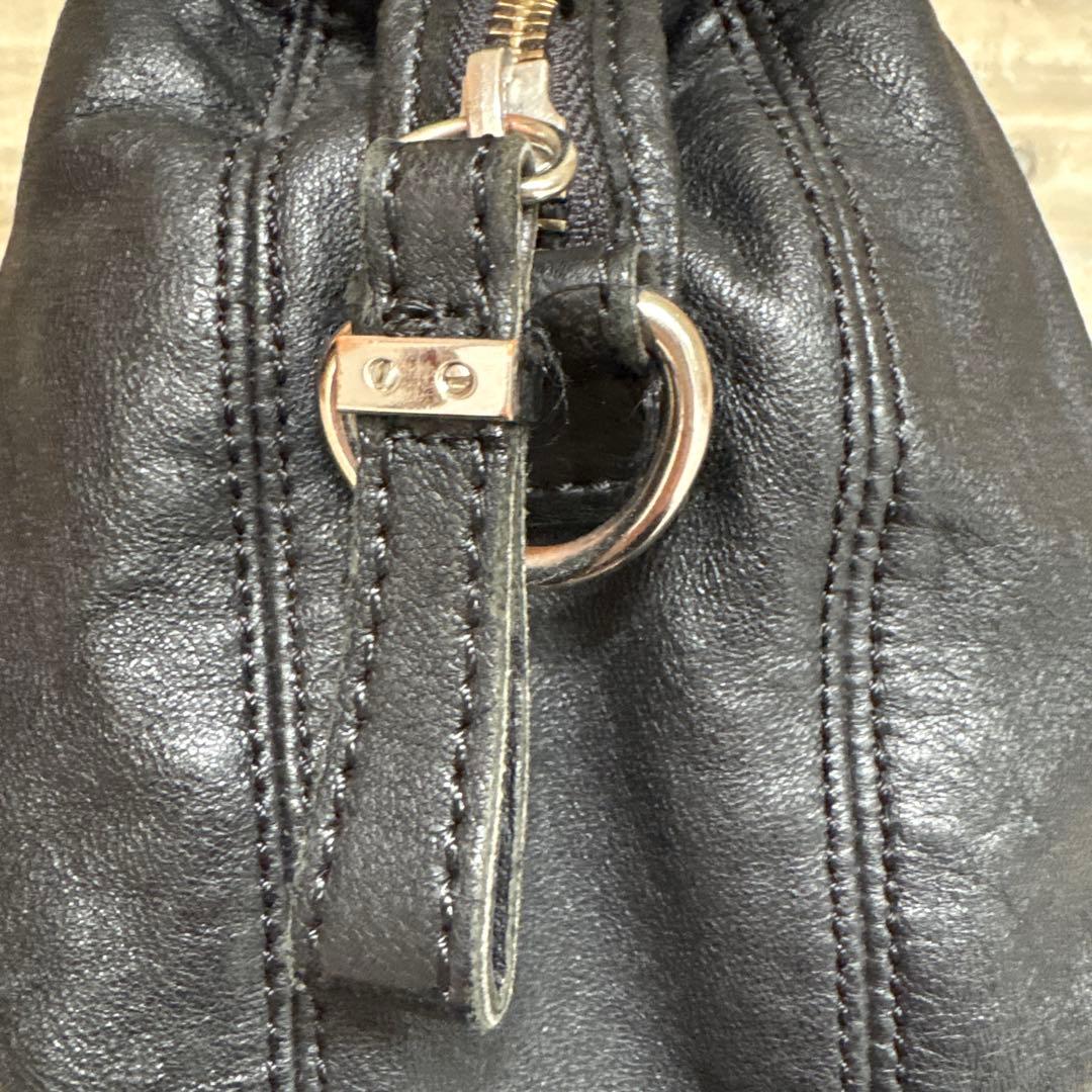 DIESEL ディーゼル　ハンドバック 　ショルダーバック　レザー　黒