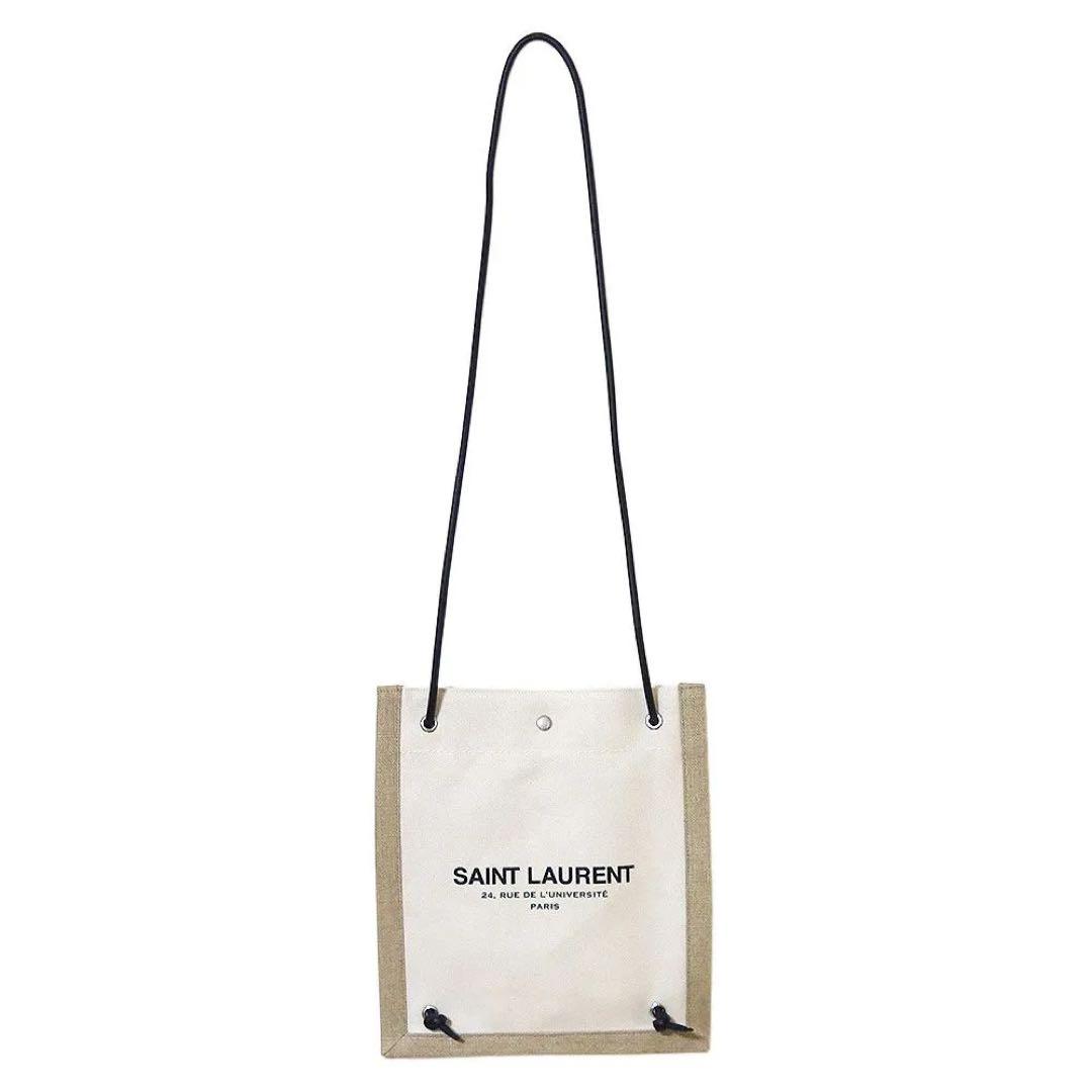 サンローラン フラット クロスボディバッグ ショルダーバッグ