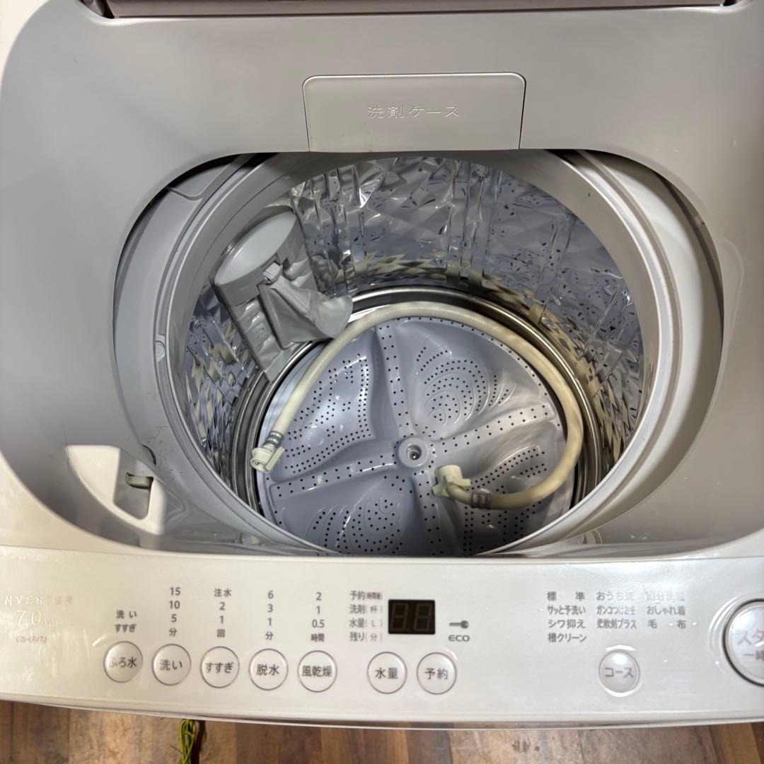 SHARP 7㎏ パワフルドルフィンパルNEXT 洗濯機　ES-GV7J-p