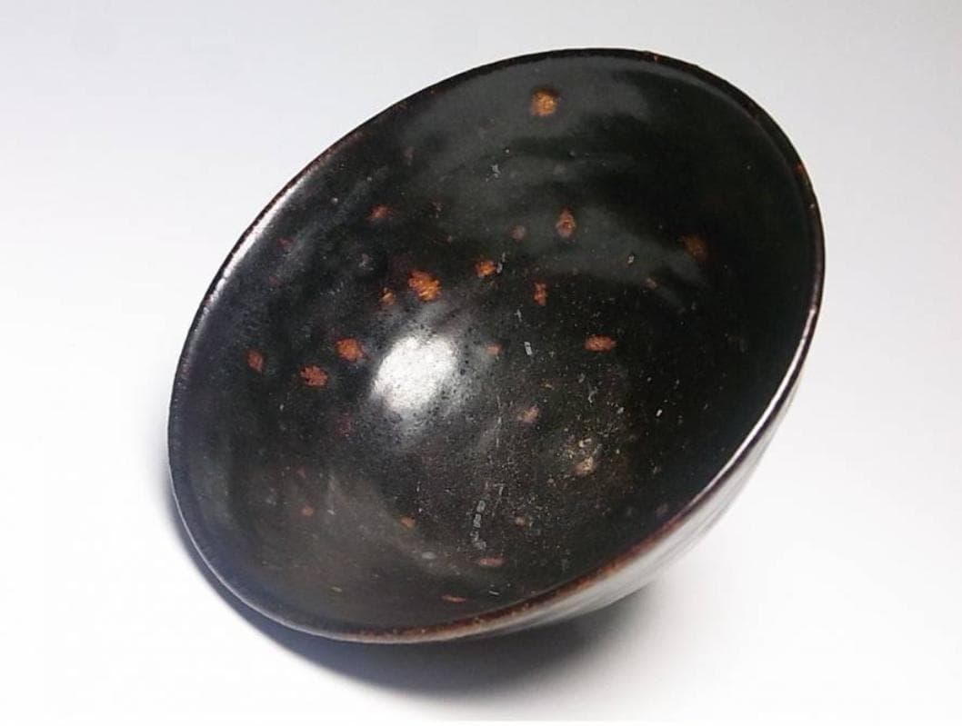 高麗天目茶碗｜李朝時代・黒釉・箱書あり